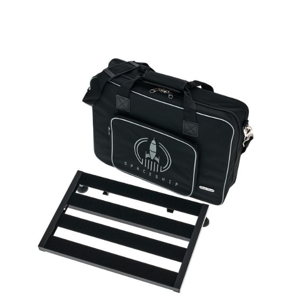 A Harley Benton SpaceShip 40 pedalboard with softcase