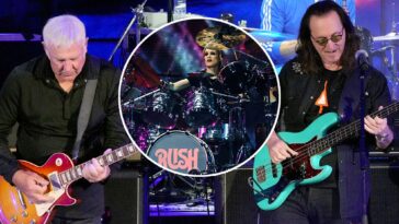 Alex Lifeson and Geddy Lee's inaugural performance featuring Anika Nilles]