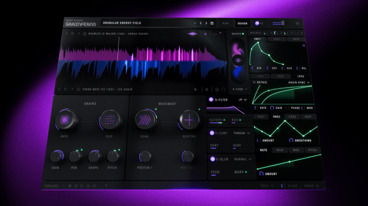 Baby Audio introduces its “most sophisticated synthesizer yet,” featuring a granular plugin with audio-rate modulation designed to create “completely unique textures.”]