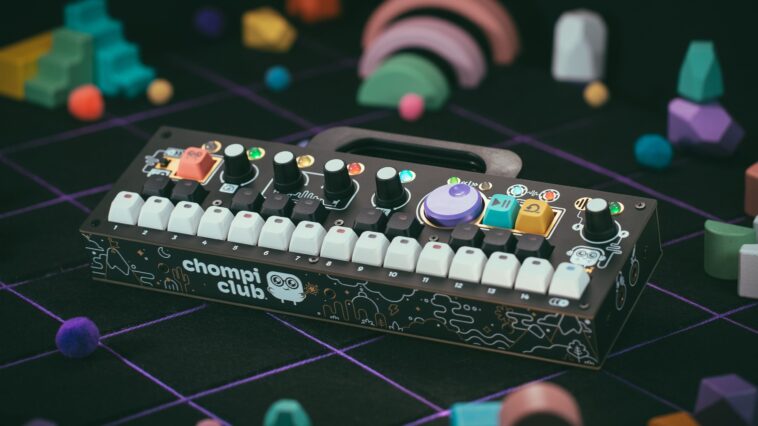 Chompi's newest firmware upgrade transforms this adorable sampler into a completely revamped instrument featuring an arpeggiator, sample slicing, and additional functionalities.]