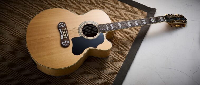 "Considering its price, the overall construction of this guitar is remarkable, showcasing a commendable attention to detail: Harley Benton Custom Line King-12 CE NT Review."]