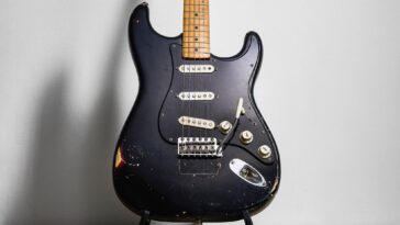 David Gilmour's Black Strat may set new records once more.]