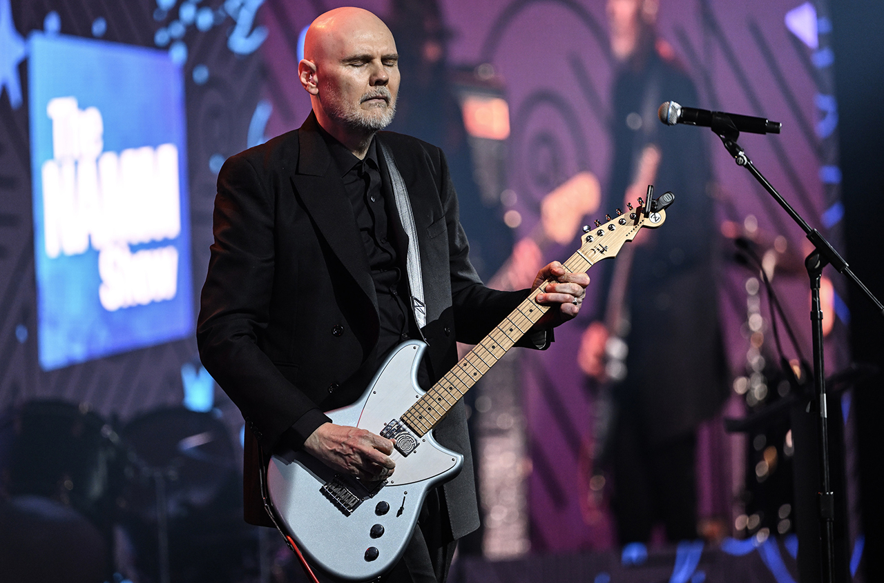 Billy Corgan of Smashing Pumpkins performs after accepting the TEC Innovation Award during the 41st NAMM TEC Awards in Anaheim, CA, on Thursday, January 22, 2026.