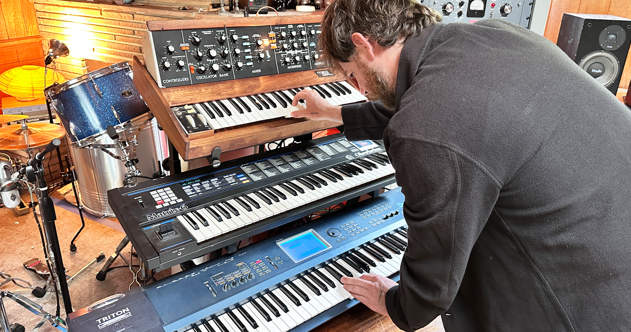 Blue May with synths