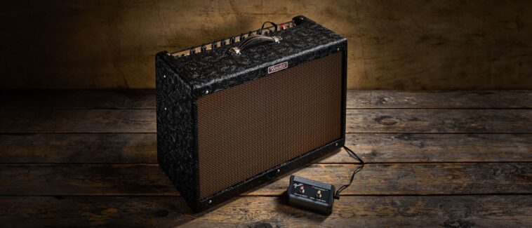 "Experience the familiar, powerful amp with enhanced clarity and vibrant clean tones: A review of the Fender Hot Rod Deluxe 30th Anniversary."]