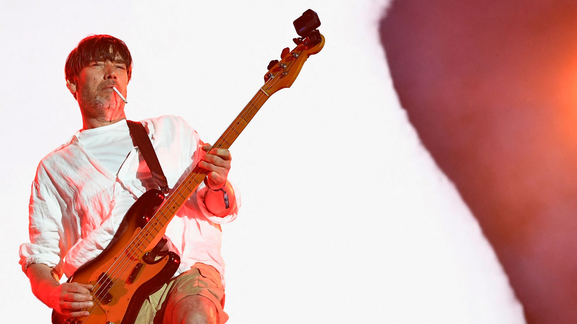 "Feeling Anxious: Unsure of How It Would Go, I Found Myself in Tears While Performing 'Creep' by Radiohead" – Alex James Discusses Britpop Classical, Blur, and His Upcoming Return to Coachella.]