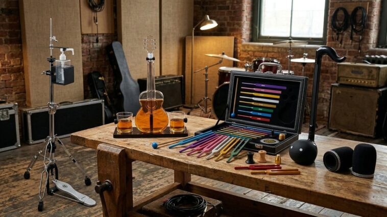 From a hand-sanitizing hi-hat stand to DNA-repairing tuning forks, check out these 5 wildly eccentric music products in the Amazon Big Spring Sale – along with 3 that I'd genuinely consider purchasing.]