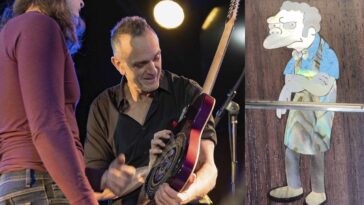 Hank Azaria from The Simpsons Discusses His Springsteen Homage and Moe's Guitar]