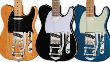Harley Benton Introduces Three Affordable T-Style Guitars Featuring B-Style Vibratos]