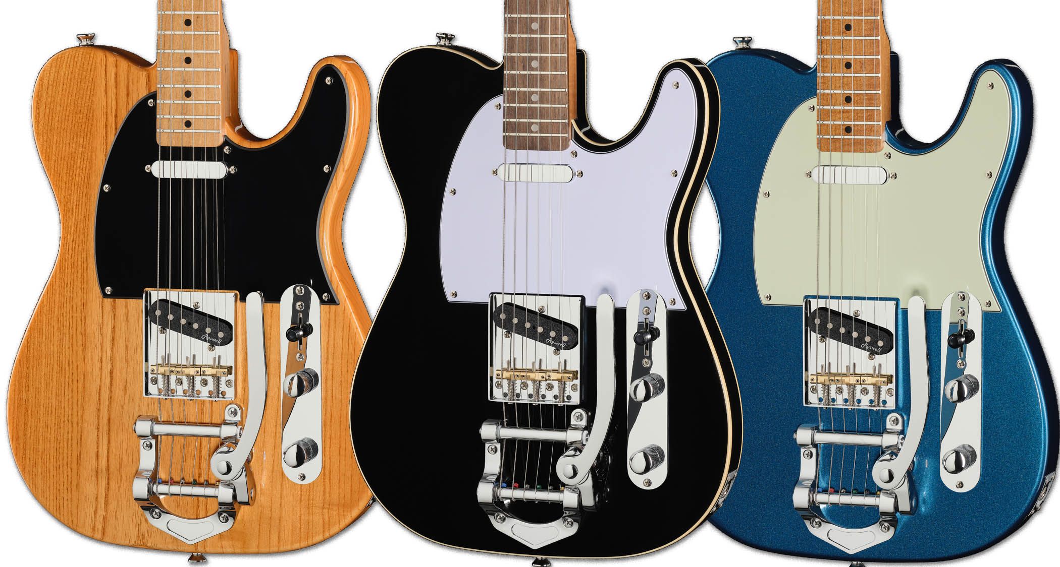 Harley Benton Introduces Three Affordable T-Style Guitars Featuring B-Style Vibratos]