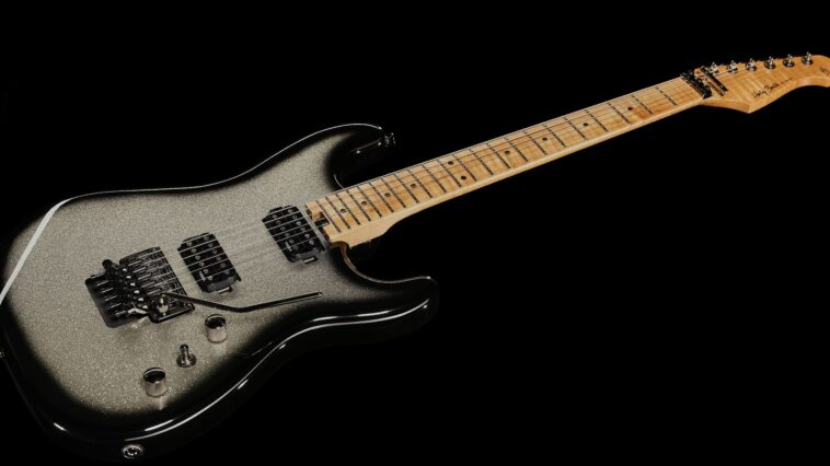 Harley Benton introduces a $400 S-style guitar featuring Sparkle Burst finishes.]
