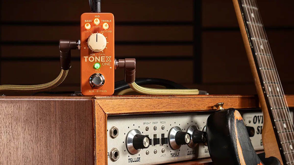 IK Multimedia has infused $300,000 worth of Dumble magic into a Tonex One mini pedal.]