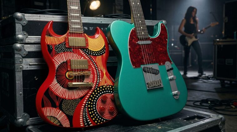 In honor of International Women’s Day, we showcase 8 exceptional guitars worth noting, featuring models by Fatoumata Diawara, Susan Tedeschi, St. Vincent, Yvette Young, and others.]