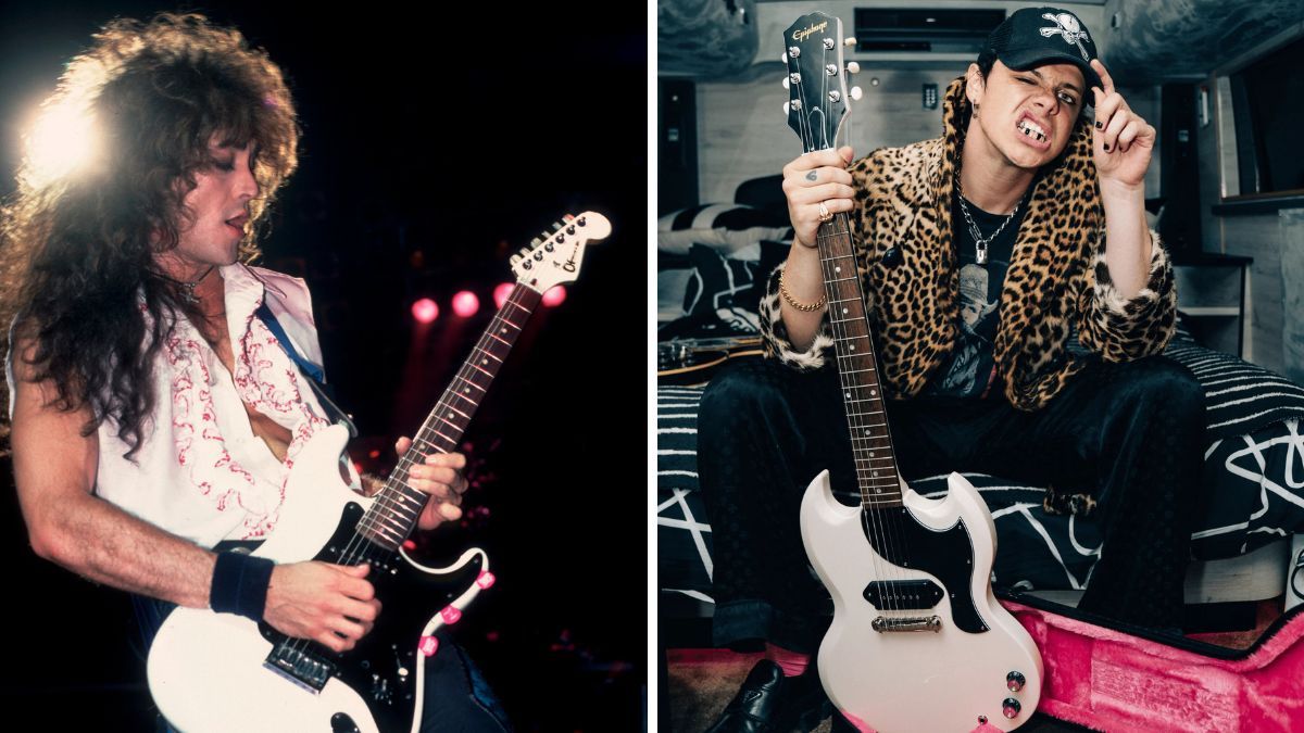 Jake E. Lee acquires Yungblud's iconic guitar.]