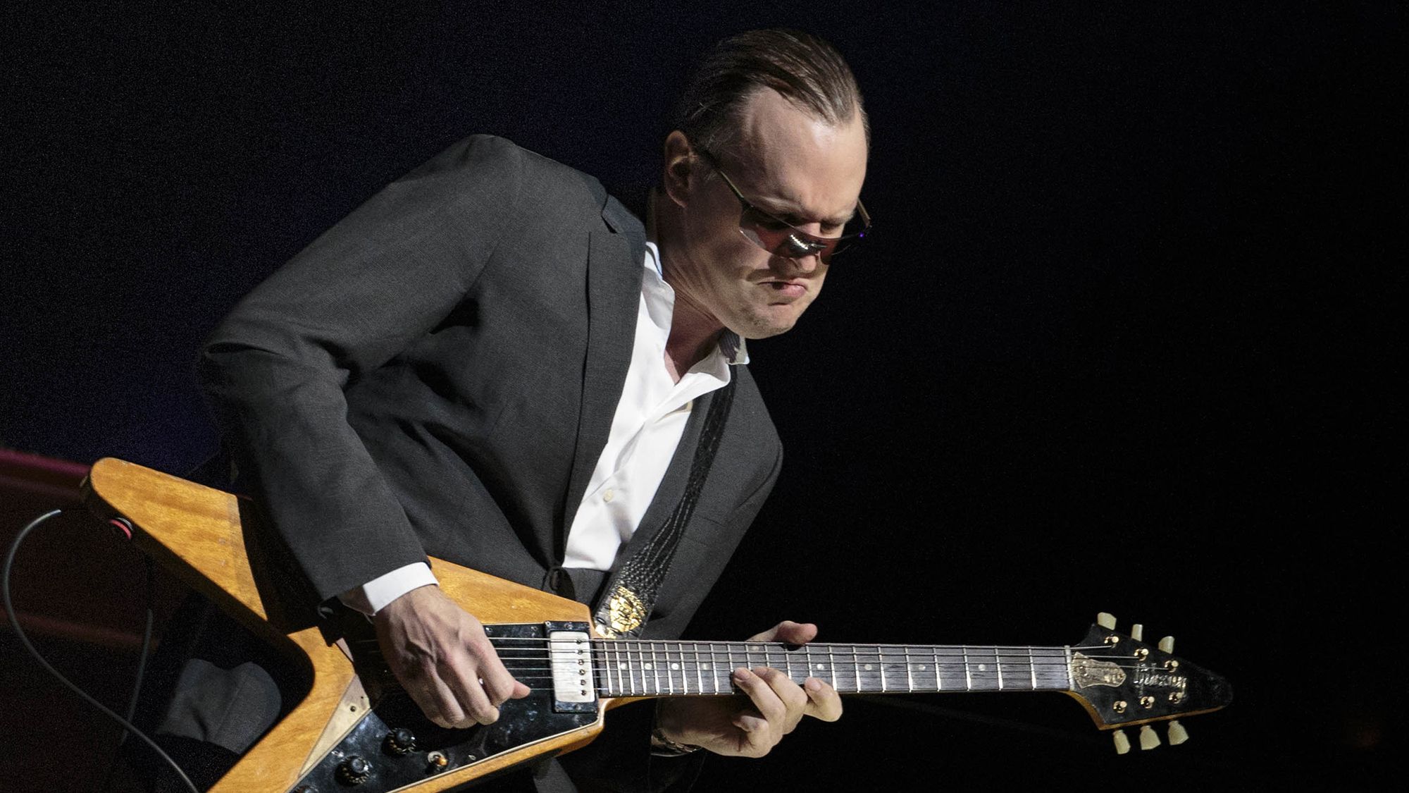 Joe Bonamassa slows down on collecting gear.]