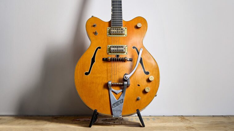 John Lennon's 1963 Gretsch 6120 Chet Atkins guitar valued at $1.3 million]