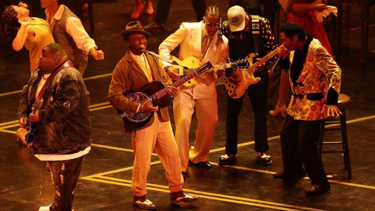 Miles Caton and Buddy Guy headlined the Sinners' Oscars performance.]