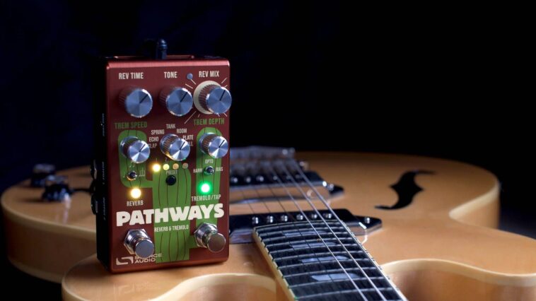 Source Audio introduces the Pathways reverb and tremolo effects pedal.]