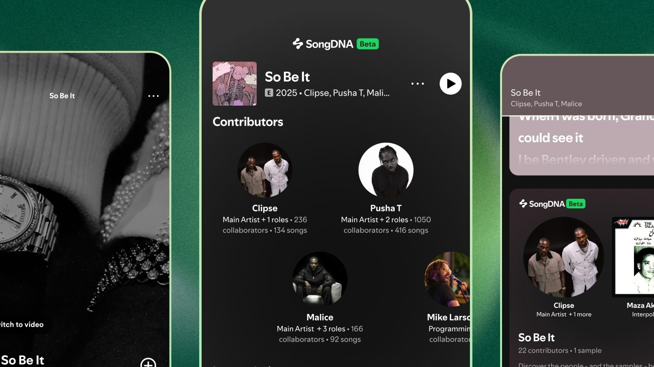 Spotify's latest SongDNA feature uncovers the intricate network of individuals, narratives, and influences behind every track.]