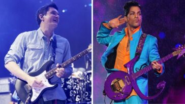 The John Mayer track that includes Prince's guitar work.]