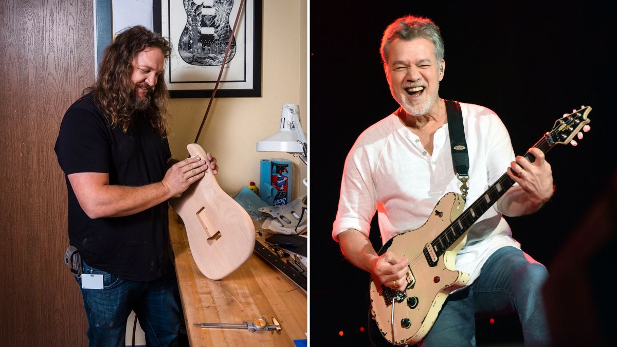 The Moment Eddie Van Halen Stopped By the EVH Workshop]