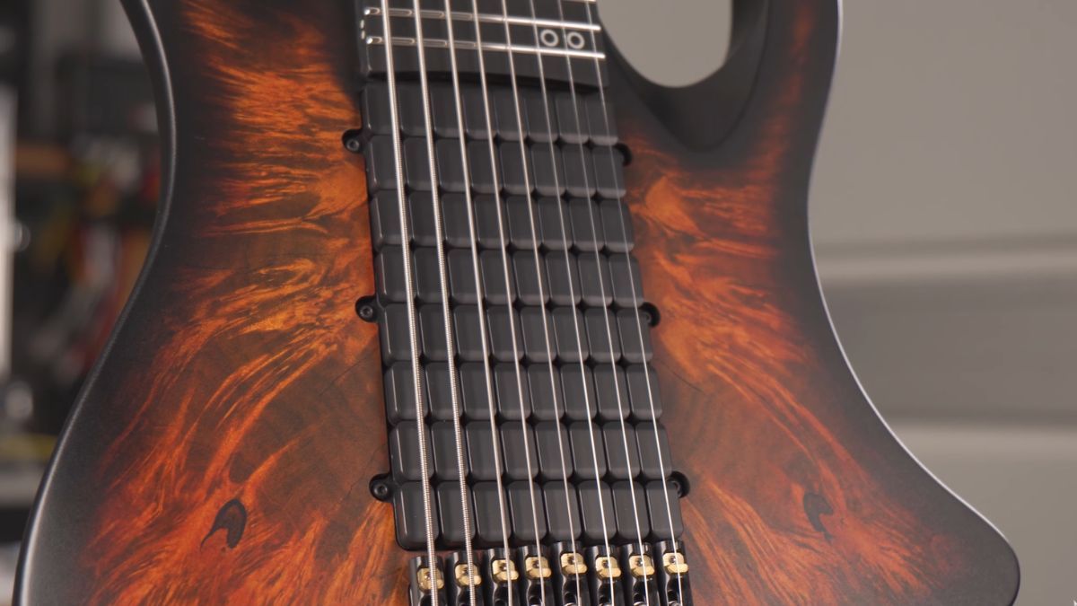 This guitar features 64 pickups and has the potential to transform recording.]