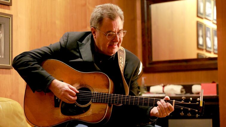 Vince Gill showcased his unexpected rock skills with the Eagles.]