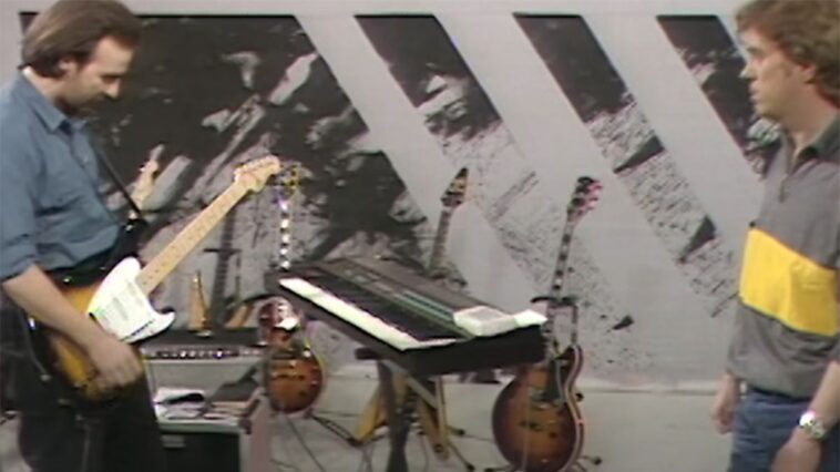 "What do you intend to use it for?": Midge Ure showcased the future of MIDI guitar synthesis on BBC TV in 1984 with his brand-new Roland GR-700.]