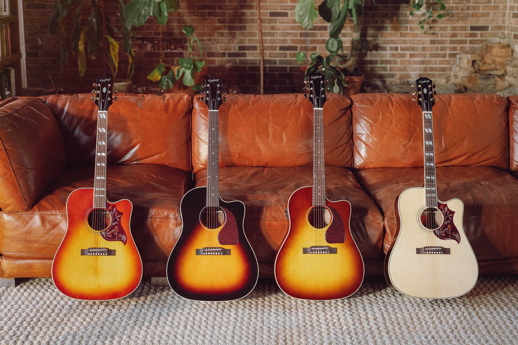 Epiphone Inspired By Gibson Acoustics 2026: the new all-solid core range takes its design cues from classic high-end Gibson USA builds.