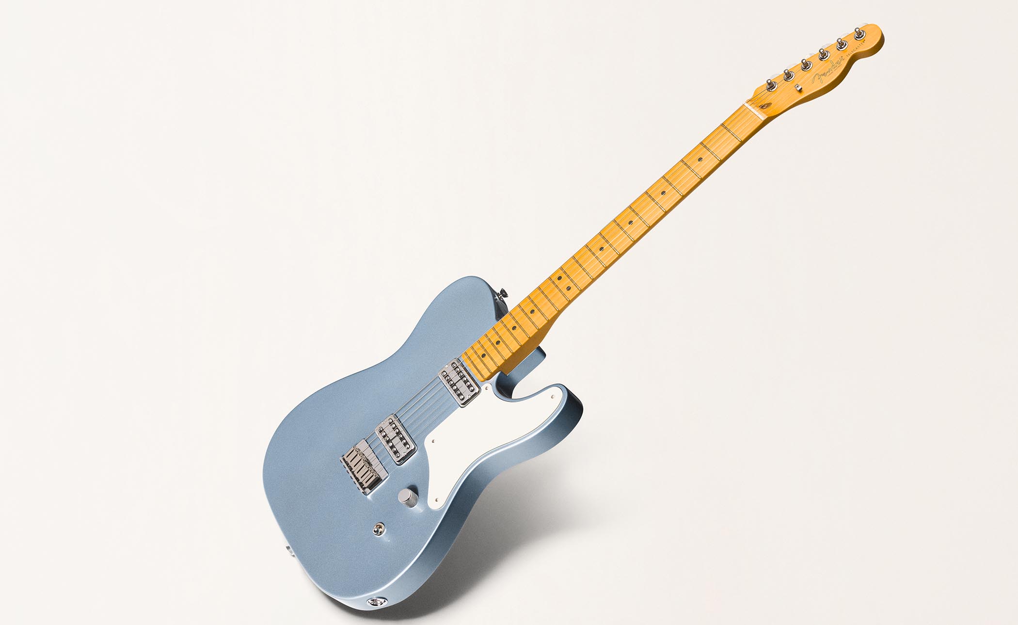 The Fender 75th Anniversary Telecaster collection comprises five limited edition models, including an American Professional Custom Telecaster in 2-tone Sunburst, an American Ultra II Telecaster in Liquid Gold, a Vintera Road Worn 1951 Telecaster in Butterscotch Blonde, an American Professional Classic Cabronita, and a Player II Telecaster in Diamond Dust Sparkle.