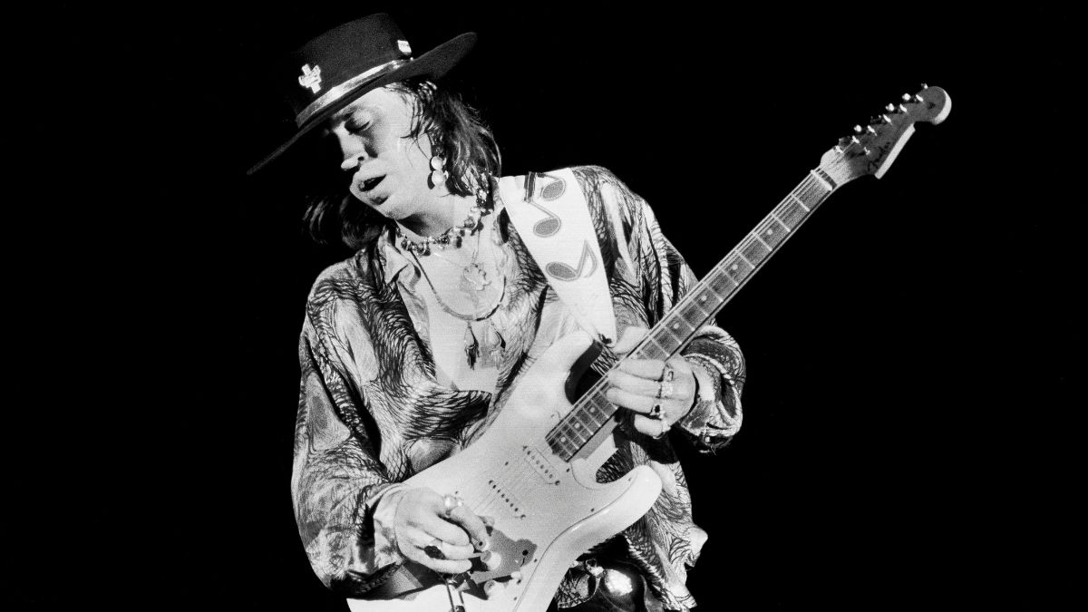 Stevie Ray Vaughan palying live in 1986
