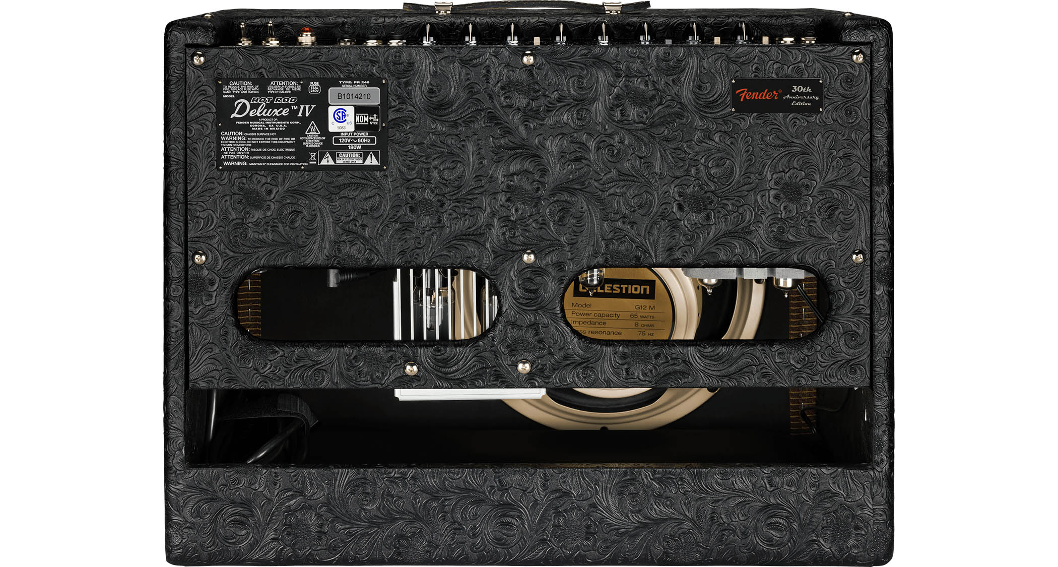 Fender 30th Anniversary Hot Rod Deluxe: the special edition tube combo comes finished with a commemorative 