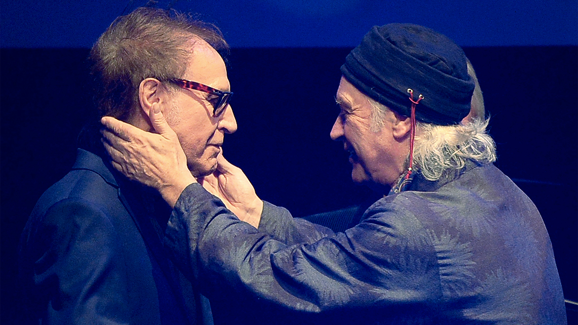 Ray Davies (L) and Dave Davies, winners of Q Classic Album at the Q Awards 2018 held at The Roundhouse on October 17, 2018 in London, England.