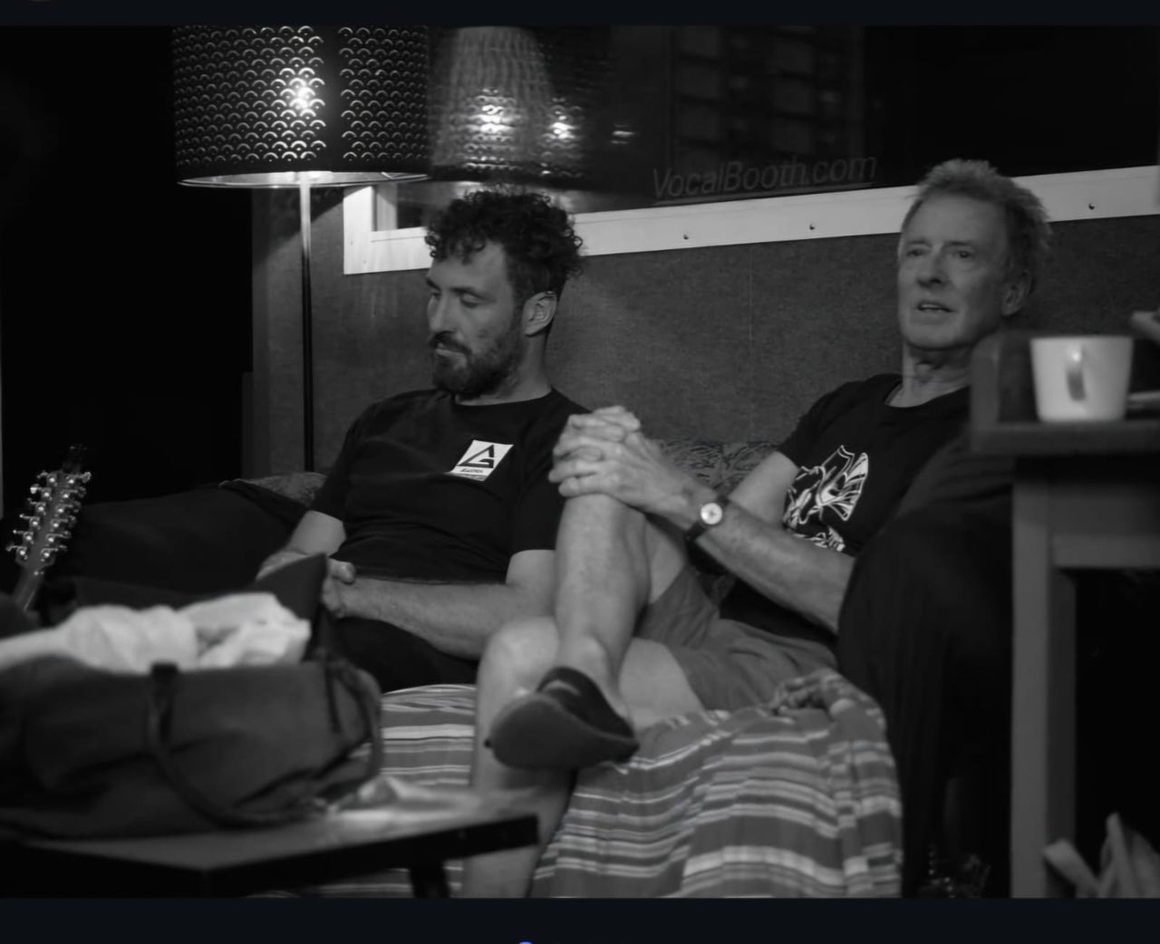 William Crighton with the late Rob Hirst