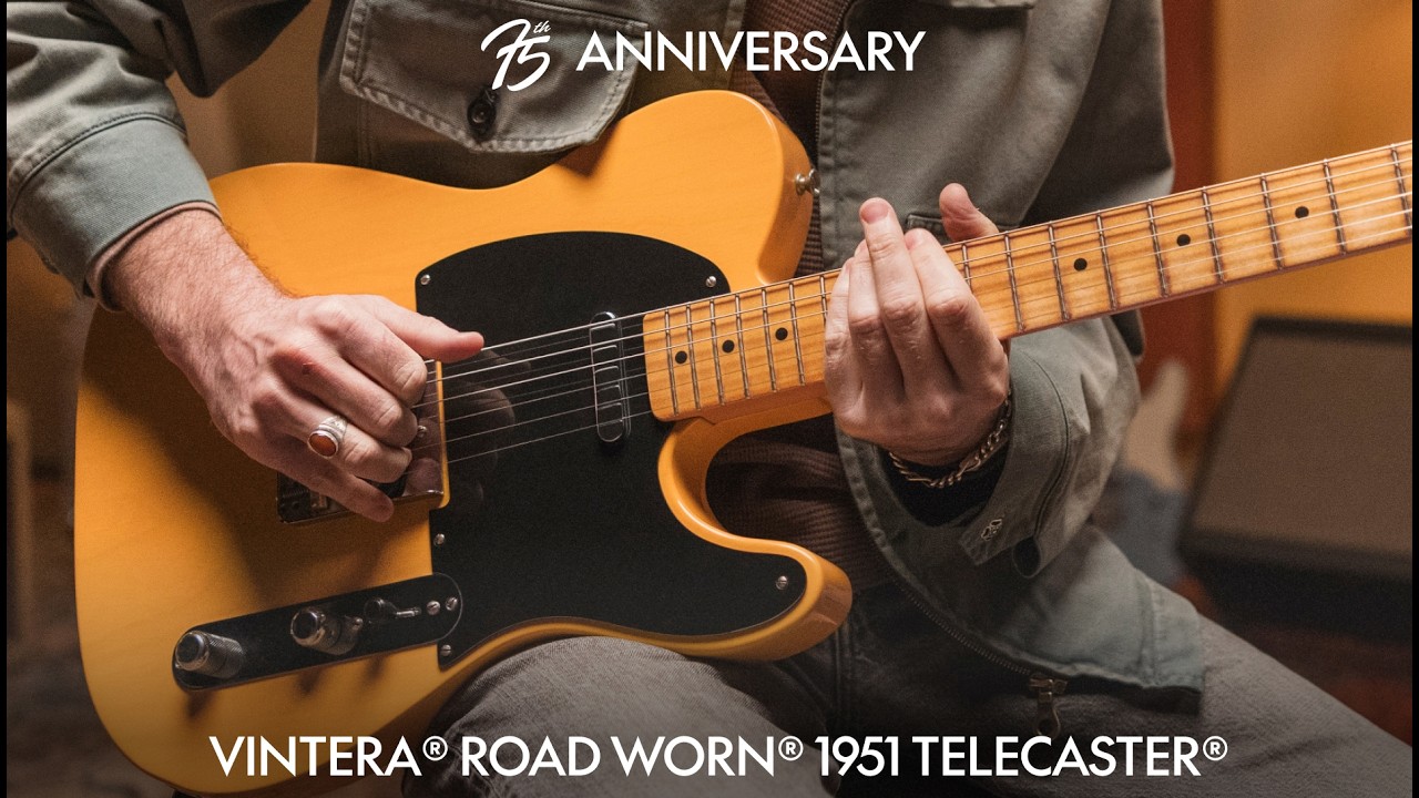 Introducing the 75th Anniversary Vintera Road Worn 1951 Telecaster | Tele 75 | Fender - YouTube