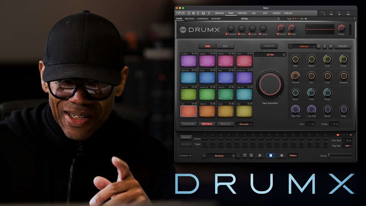 Jimmy Jam Creates Grooves with DrumX™ | EastWest Sounds - YouTube