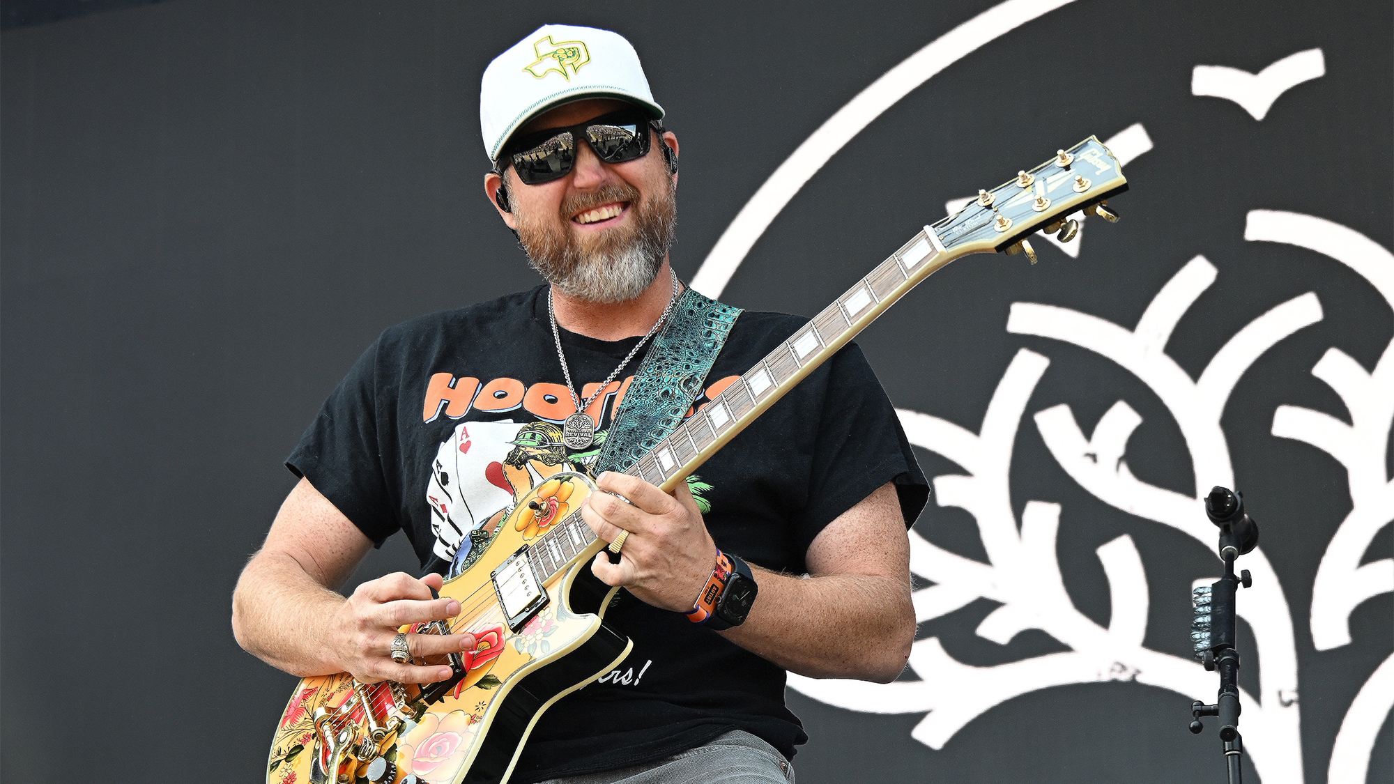 Jeremiah Vanley of Treaty Oak Revival performs during the 2025 Railbird Music Festival at The Infield at Red Mile on June 01, 2025 in Lexington, Kentucky.