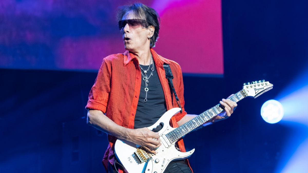 Steve Vai performs at Fox Theater on April 04, 2026 in Oakland, California