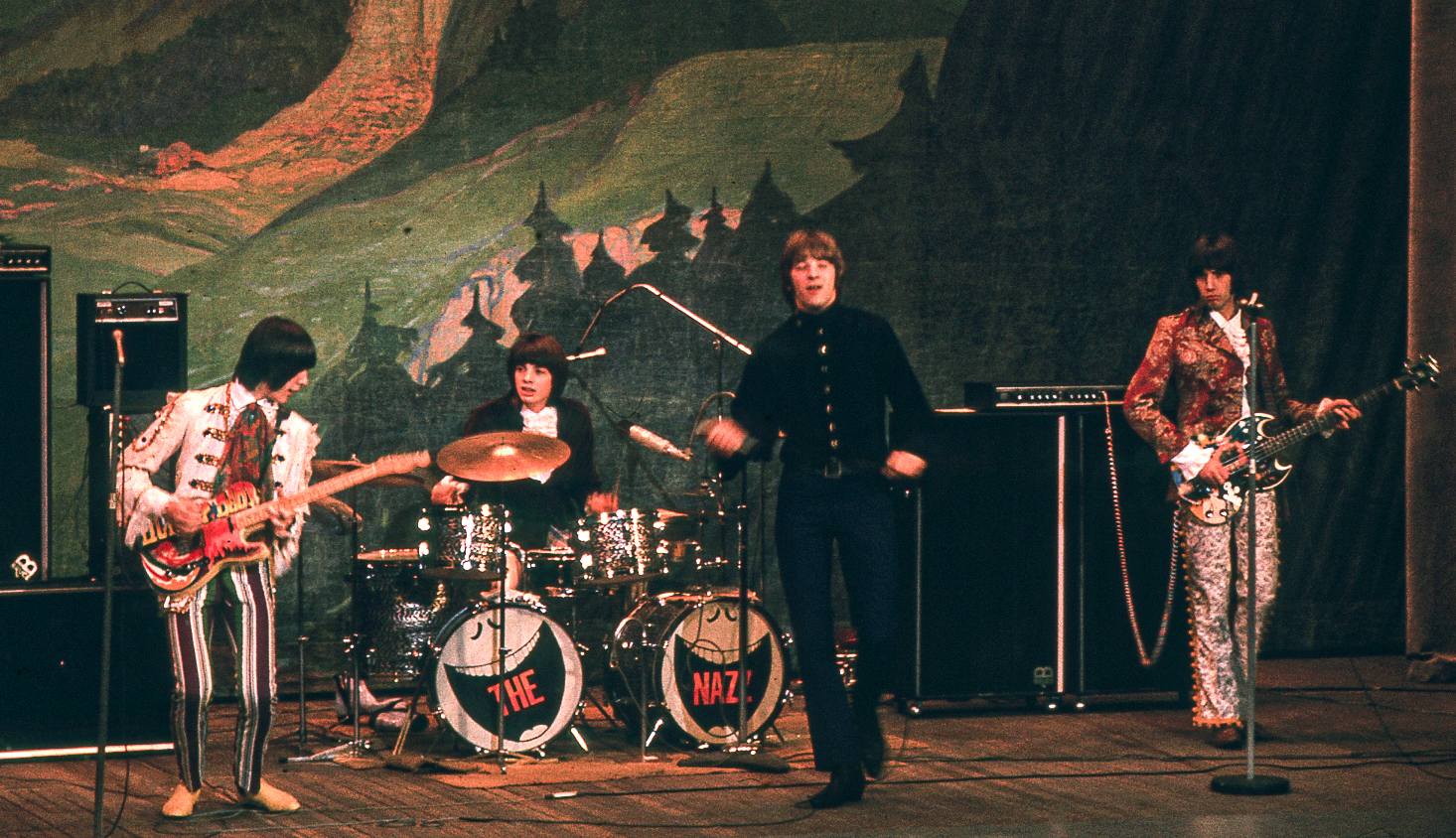 The Nazz perform at Town Hall, Philadelphia, September 1967. (from left) Todd Rundgren, Thom Mooney, Robert &ldquo;Stewkey&rdquo; Antoni, and Carson Van Osten