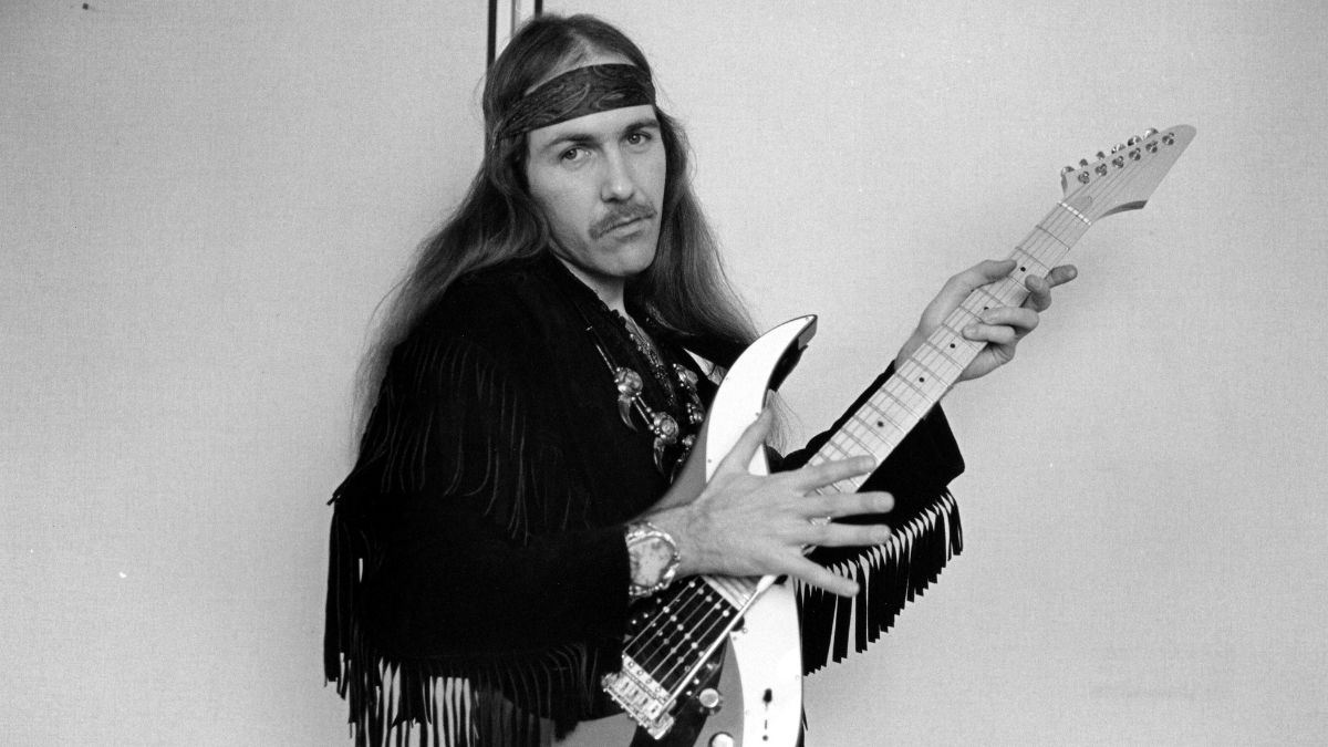 Uli Jon Roth with his Sky guitar in 1984