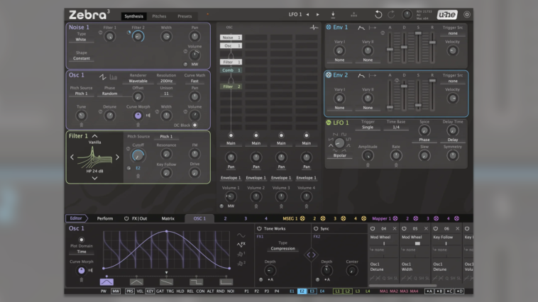 "After Over Ten Years of Development, U-he Unveils Zebra 3: A Long-Awaited Release"]