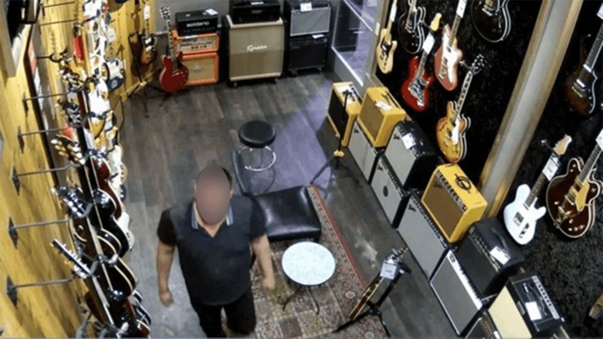 Authorities apprehend individual linked to interstate Guitar Center burglary network.]