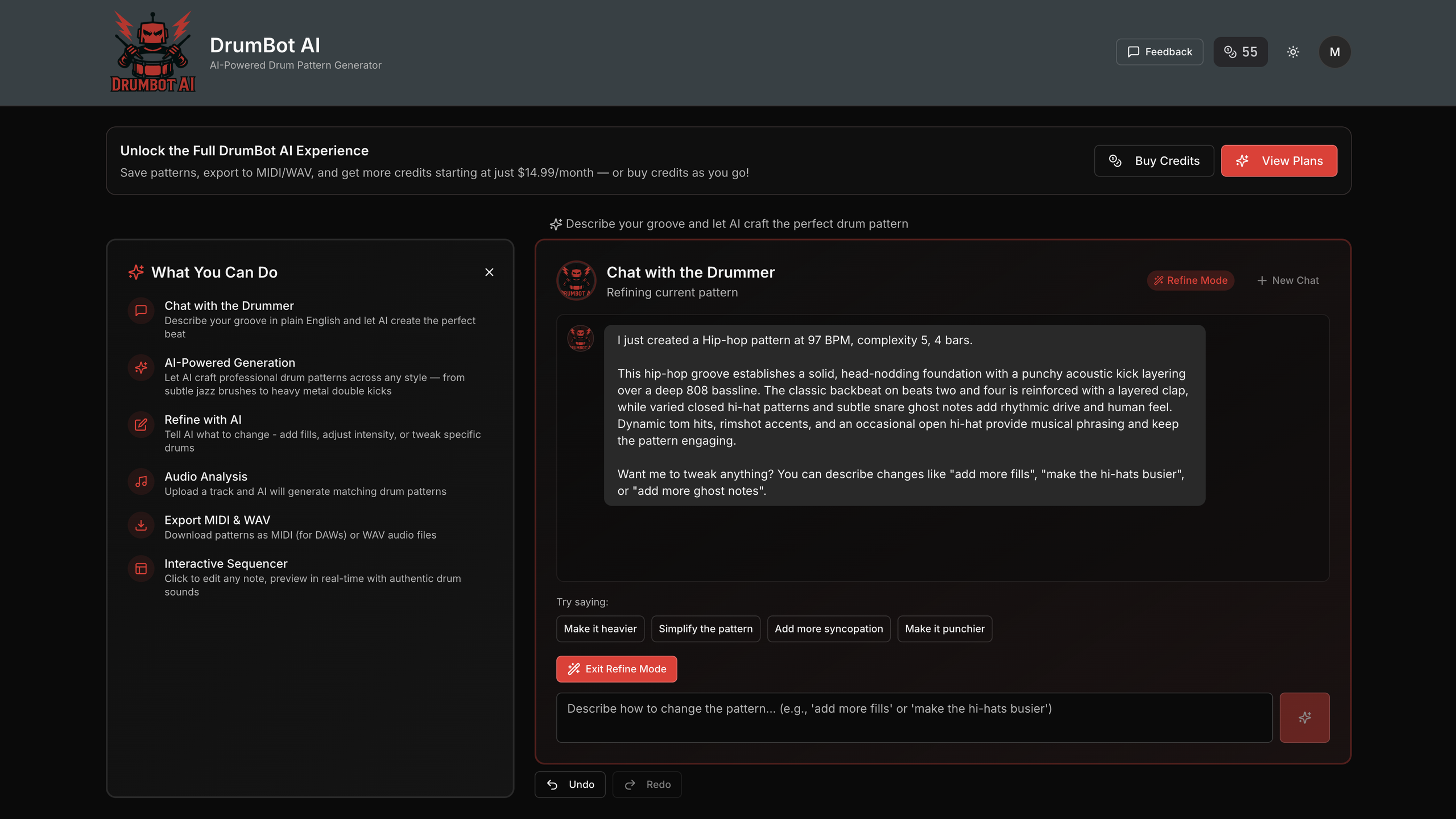 DrumBot is an AI-driven chatbot drum machine that "listens, learns, and responds" – but who is its target audience?]