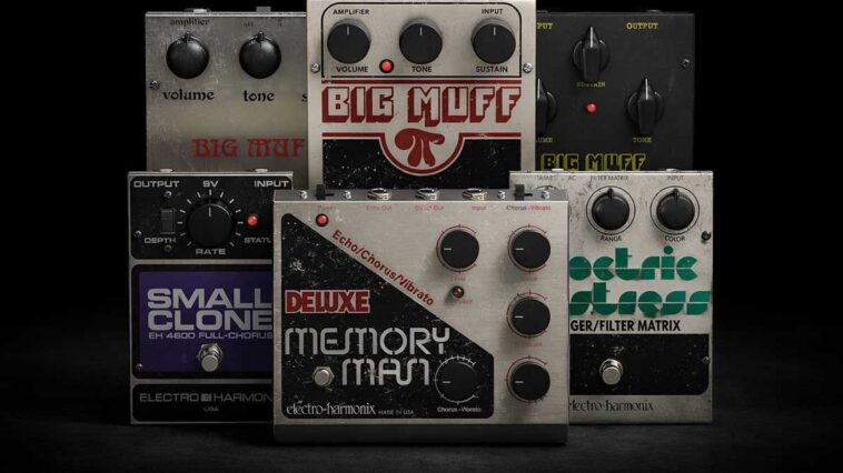 Electro-Harmonix introduces six iconic pedals as software plugins.]