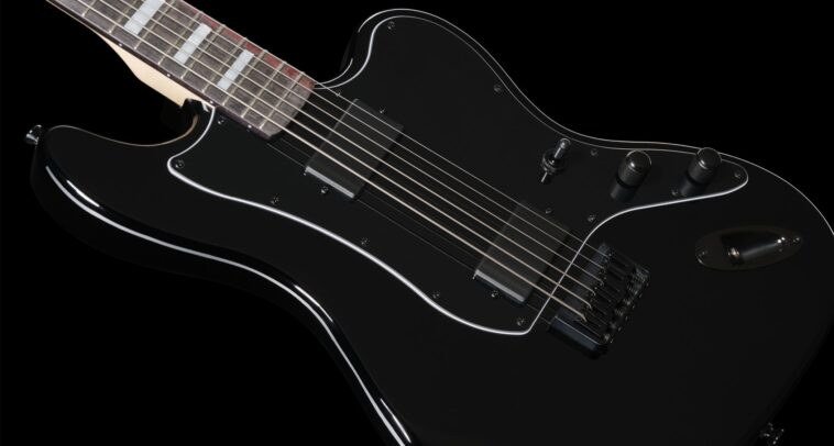 Harley Benton unveils an affordable baritone under $250, demonstrating that you can achieve low tunings on a budget while looking stylishly unique.]