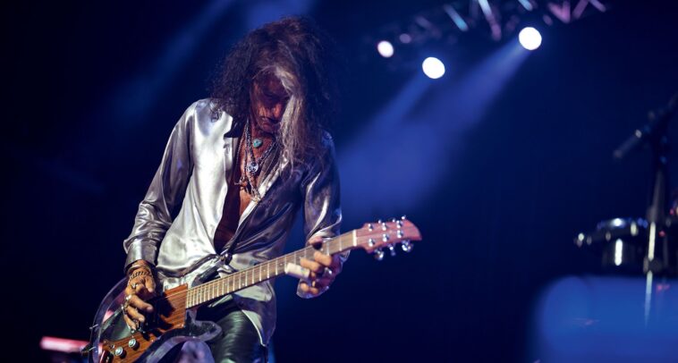 Joe Perry's ultimate slide guitar: the Ampeg Dan Armstrong reimagined]