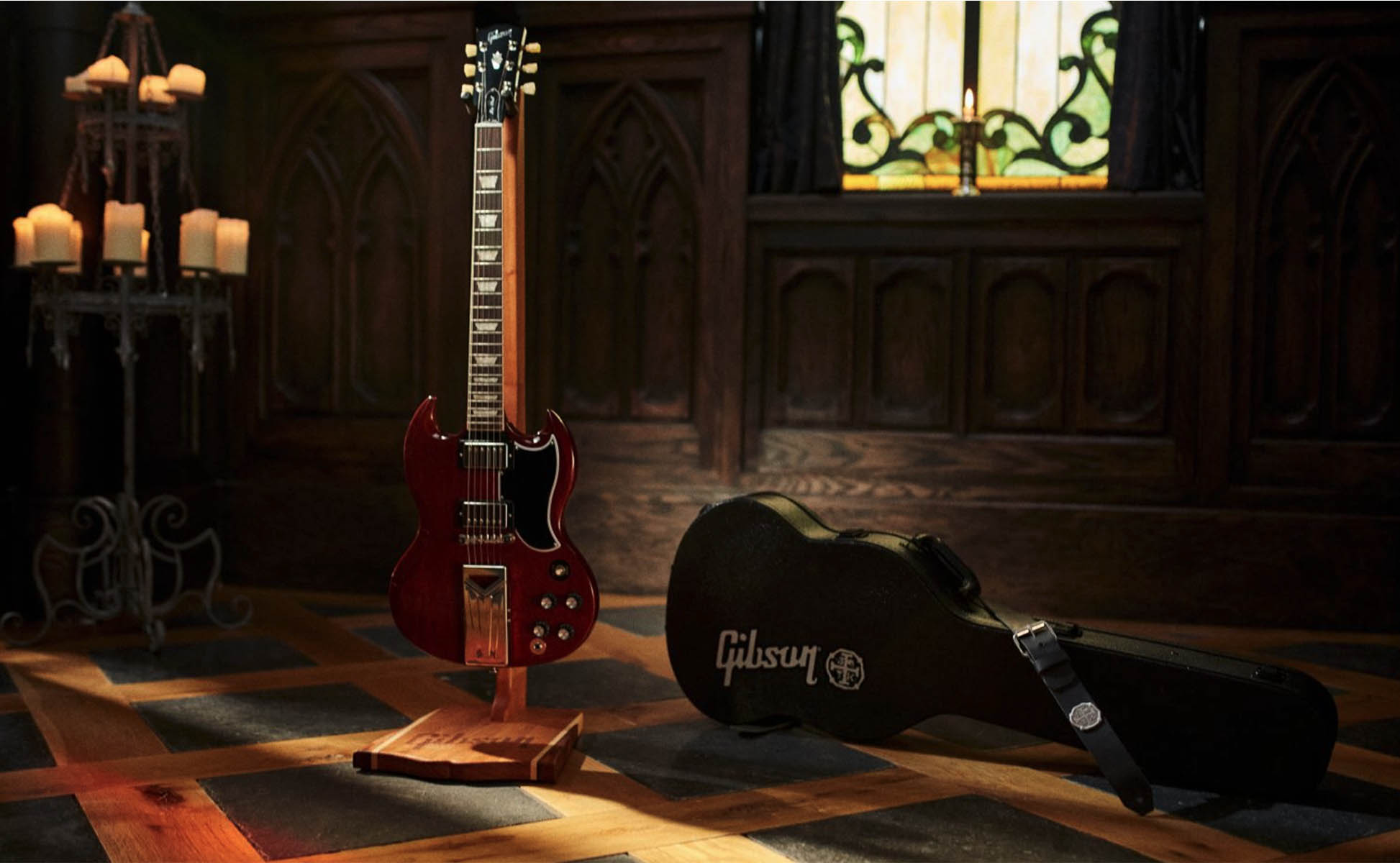 The Gibson Jake Kizka SG Standard, a limited edition signature model inspired by the Greta Van Fleet frontman's vintage '61 SG.