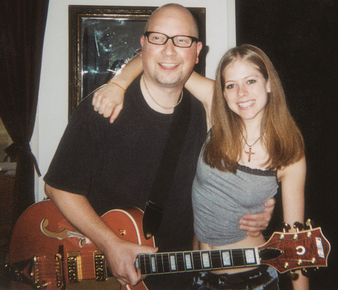 Corky James (left) and Avril Lavigne
