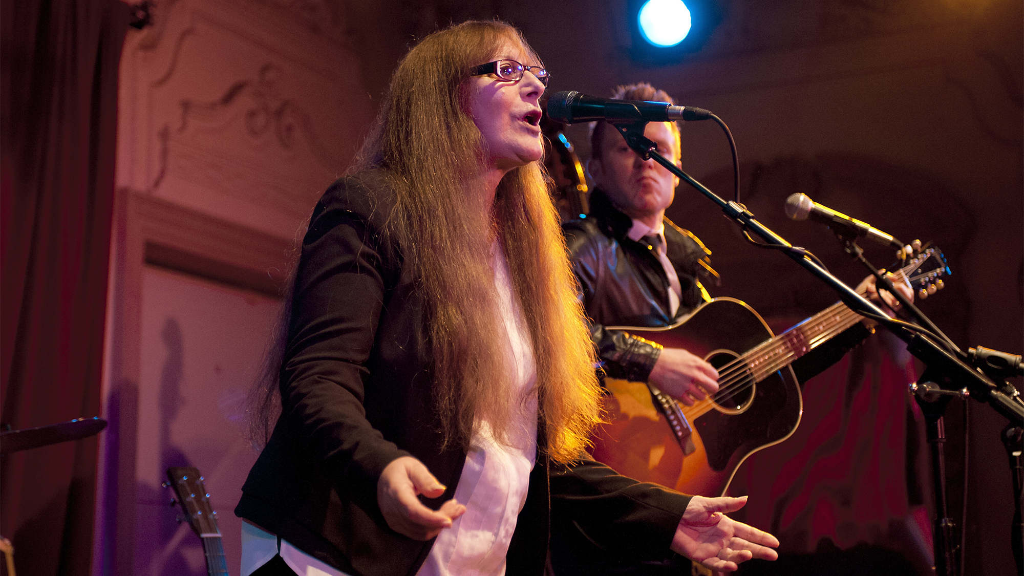 LONDON, UNITED KINGDOM - APRIL 29: Beverley Martyn performs on stage at Bush Hall on April 29, 2014 in London, United Kingdom. (Photo by Robin Little/Redferns via Getty Images)
