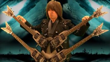 Michael Angelo Batio Discusses the Creation of His Four-Neck Guitar]